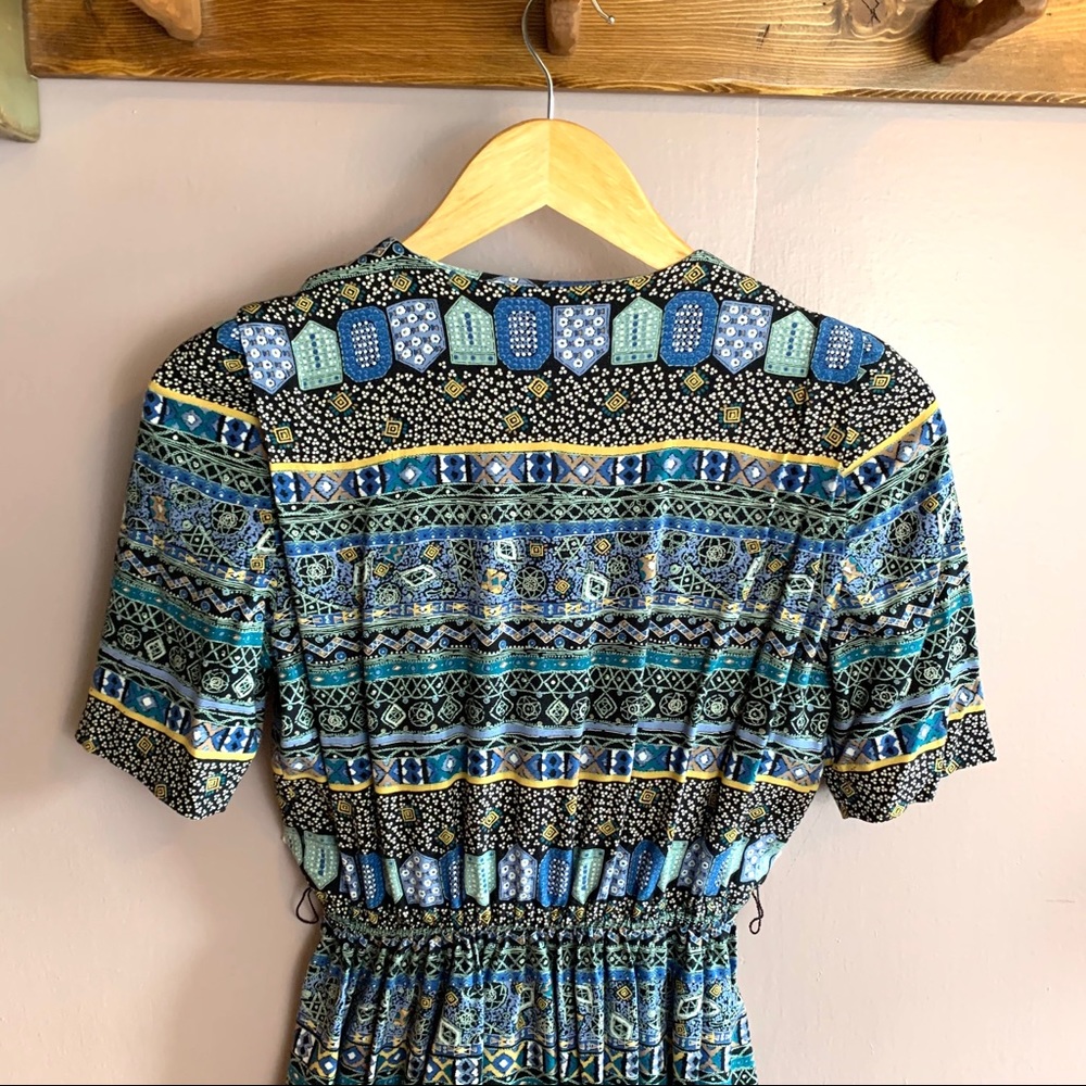 VINTAGE LADY CAROL MIDI DRESS COLORFUL PRINT - Picture 5 of 10